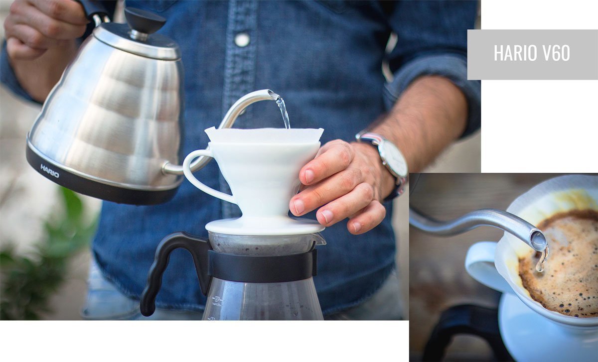 Preparación de café con Hario V60