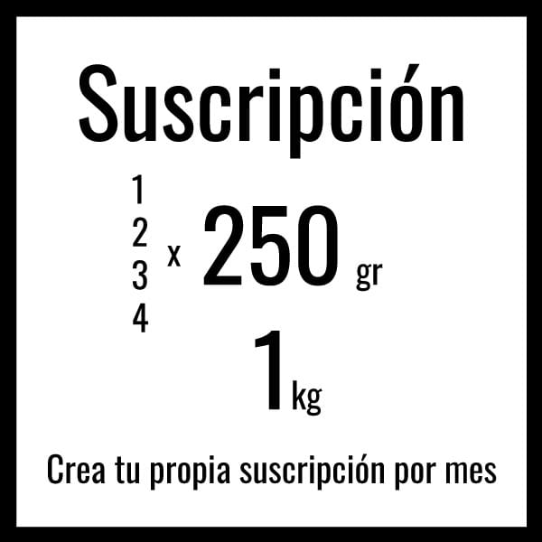 Suscripción continua Ineffable Coffee el 22 de cada mes. Recibirás el café más fresco de temporada que tengamos disponible.