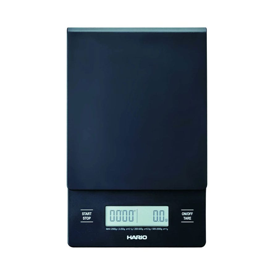 Hario chronometer brewing scale for specialty coffee. Hario’s scale has become one of our favorite items for home brewing