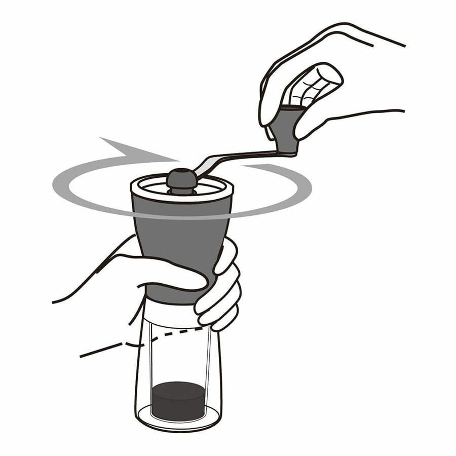 HARIO Mini Mill molinillo de café manual para café de especialidad. Nos brinda una molienda consistente gracias al diseño de sus muelas cónicas de cerámica.