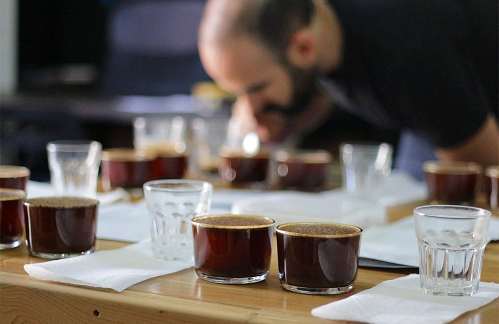 Cupping at Ineffable Coffee Roasters