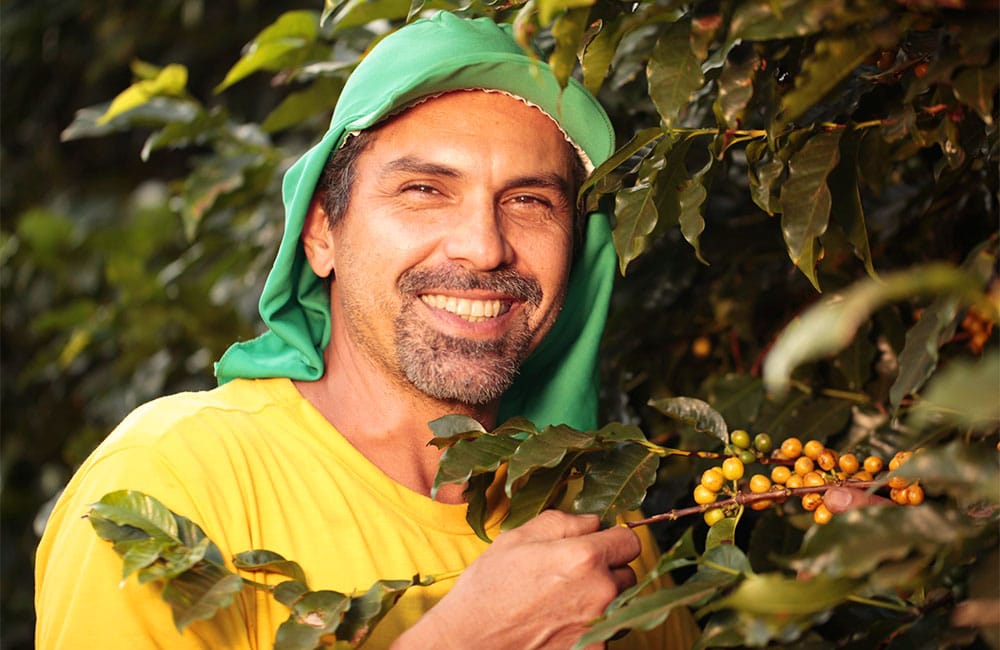Coffee farmer from Sao Silvestre farm, Brazil