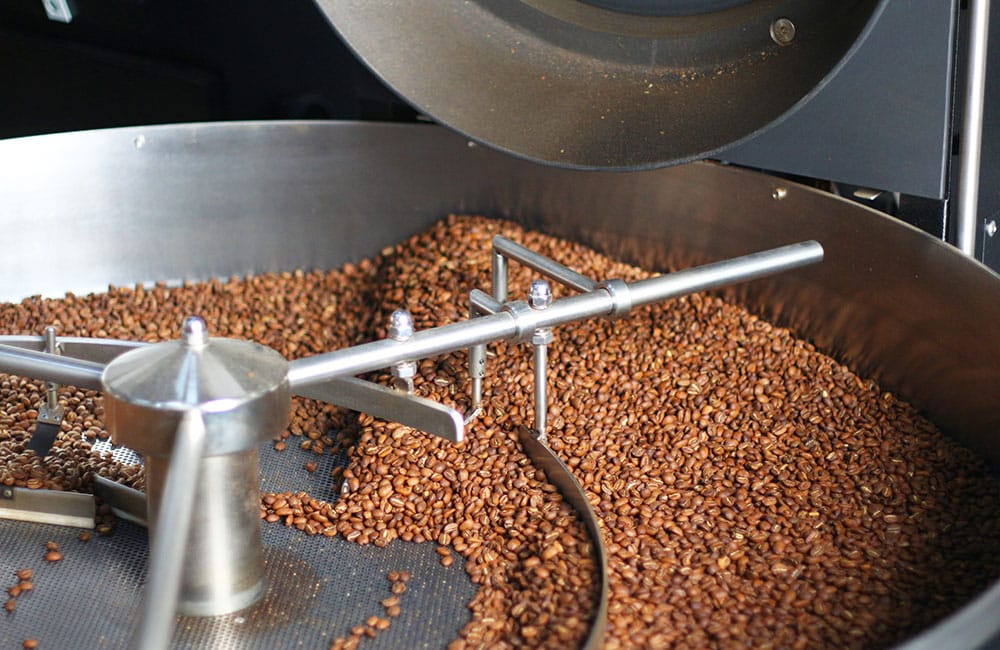 Coffee beans roasted in Seville