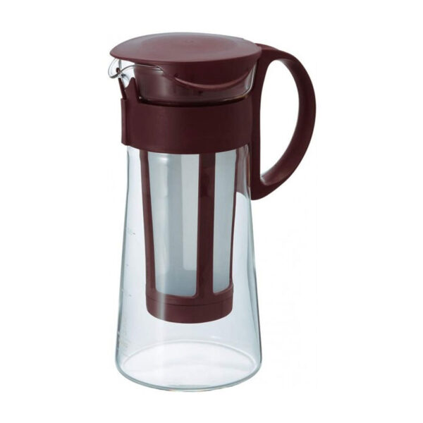 Cafetera para cold brew marrón de plástico y cristal