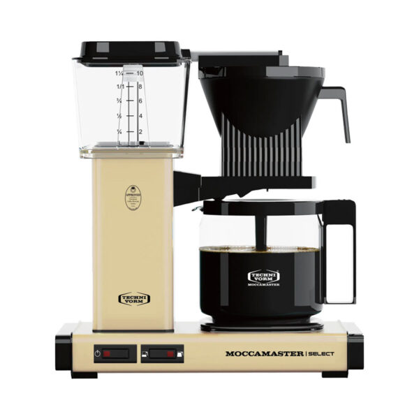 Cafetera por goteo moccamaster select de color crema