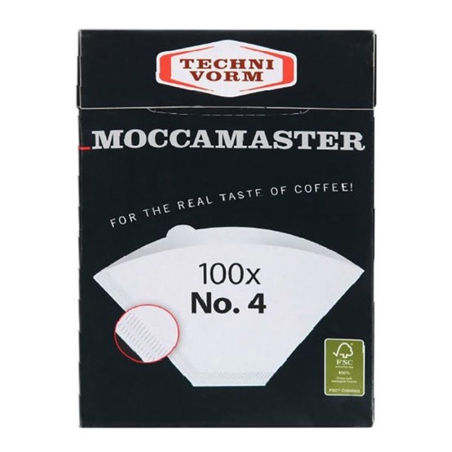 100 Filtros para cafetera moccamaster No 4