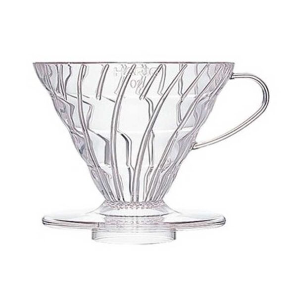 Hario v60 02 transparente de plástico para hacer café infusionado