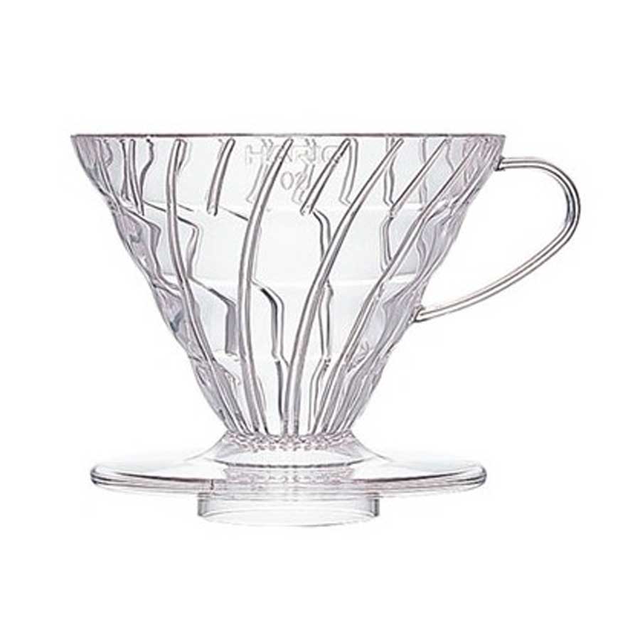 Dripper Hario V60 02 - Plástico 1 Hario v60 02 transparente de plástico para hacer café infusionado