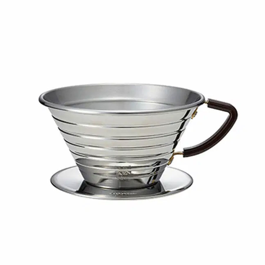 Kalita Wave 185 Metallic Dripper 1 Kalita Wave 185 Metal Dripper for Specialty V60 Coffee