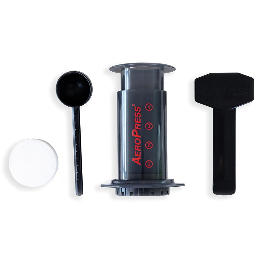 AeroPress 1 Kit de cafetera Aeropress con filtros de papel, cucharada dosificadora y removedor