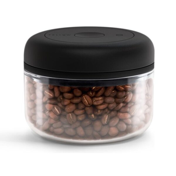 Bote hermético para café de cristal con botón de vacío atmos fellow, 400 ml
