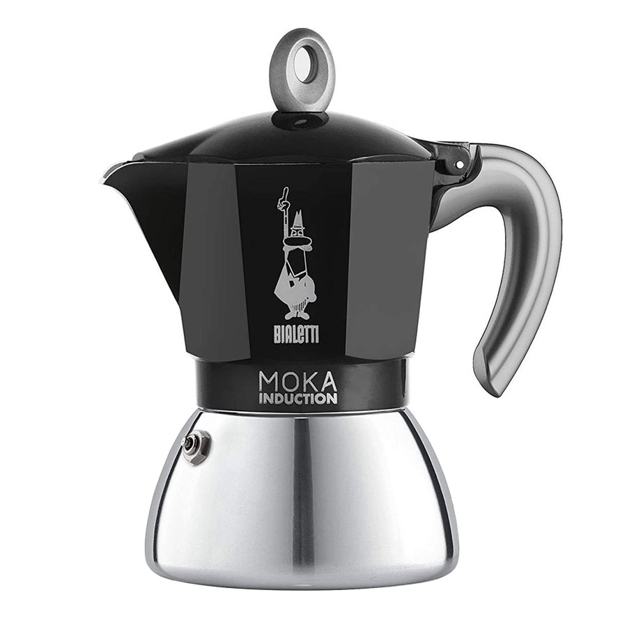 Moka induction coffee maker Bialetti Express 1 Black Bialetti Induction Moka Coffee Maker for 4 Cups