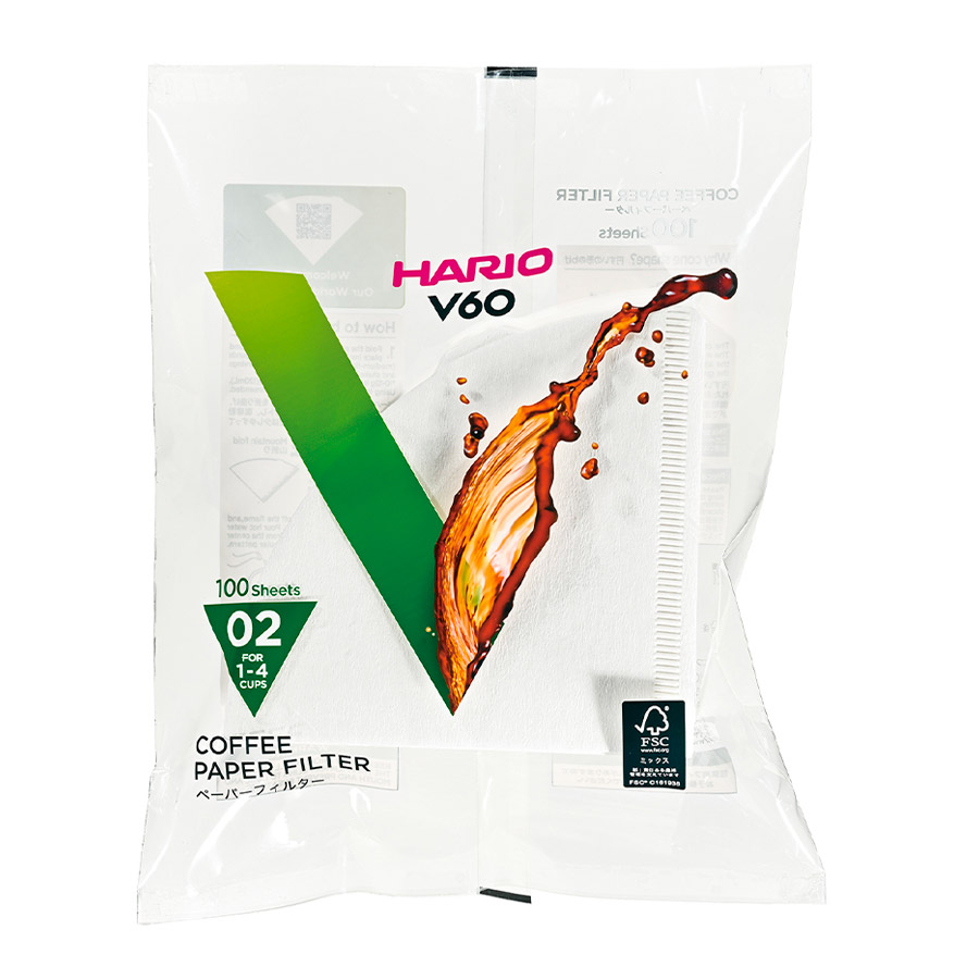 Filtros V60 Hario 02 1 Filtros Hario 02 para café v60 blancos