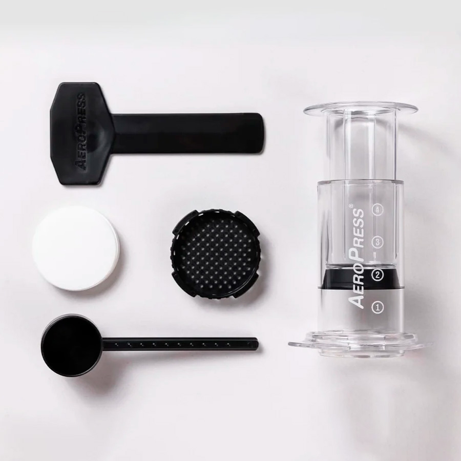 AeroPress Clear 2 Kit incluido con la cafetera Aeropress Clear