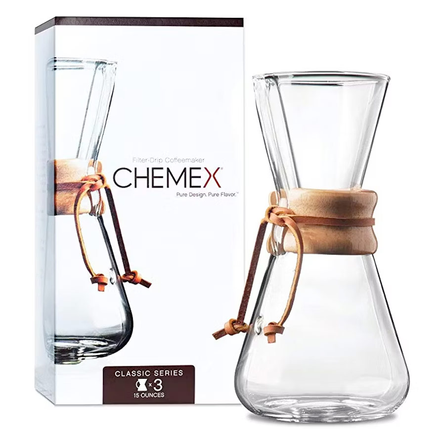 Cafetera Chemex 2 Cafetera chemex clásica con capacidad para 3 tazas