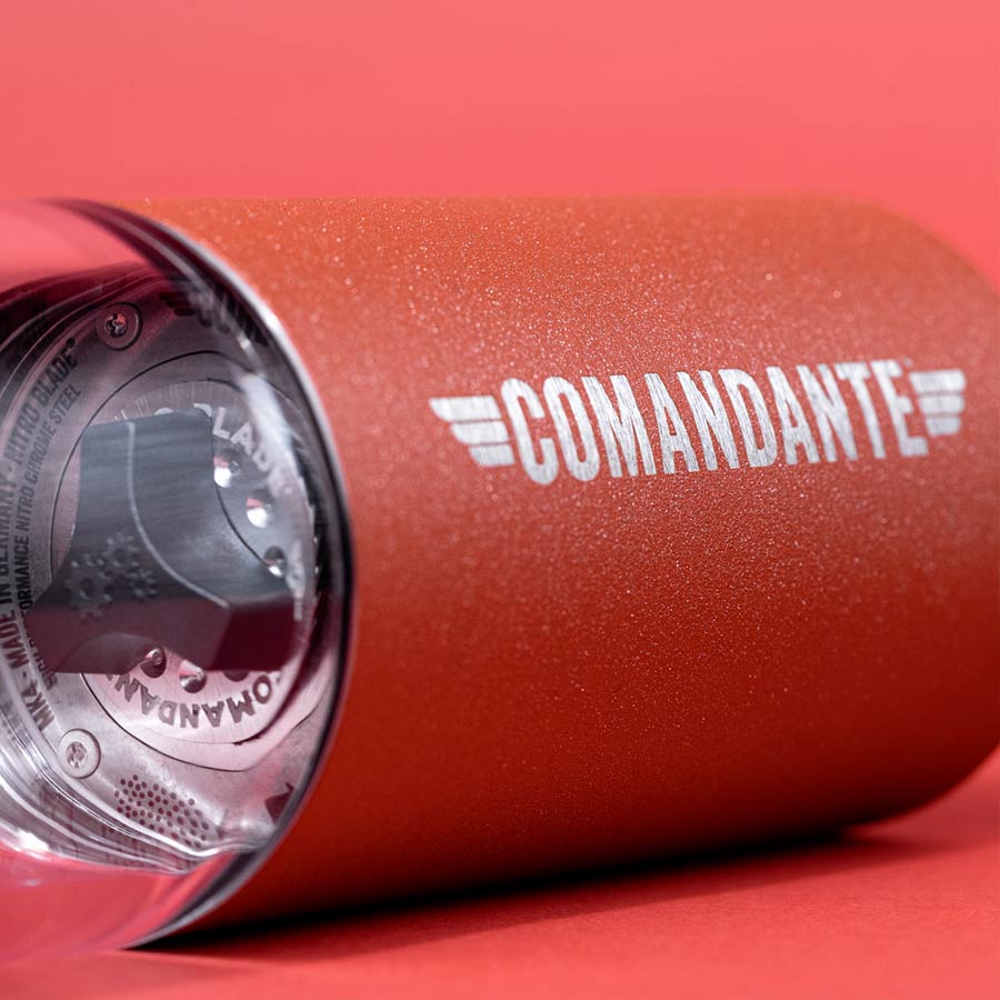 Comandante C40 MK4 Nitro Blade Sunset 2 Detalle de molino para café manual Comandante C40 Mk4 Sunset