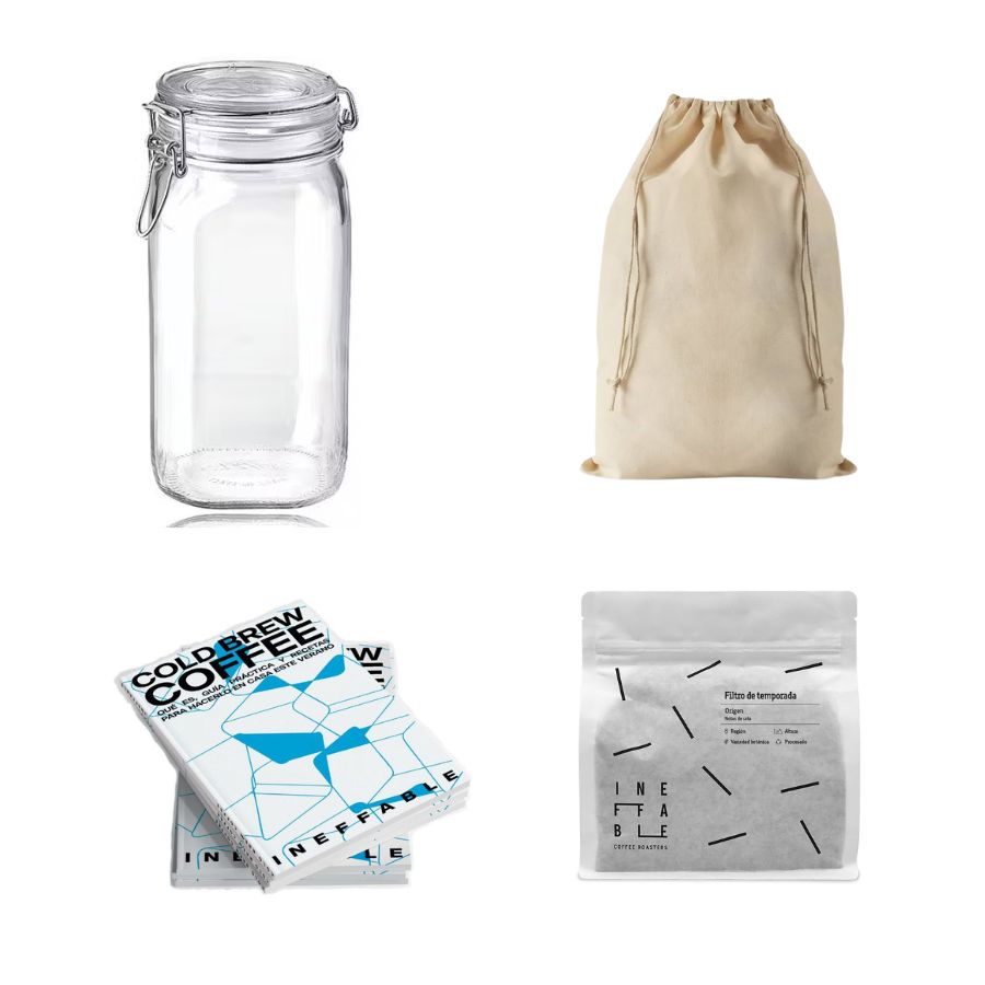 Pack Cold Brew Coffee 3 x 70gr 1 Pack para hacer café cold brew en casa