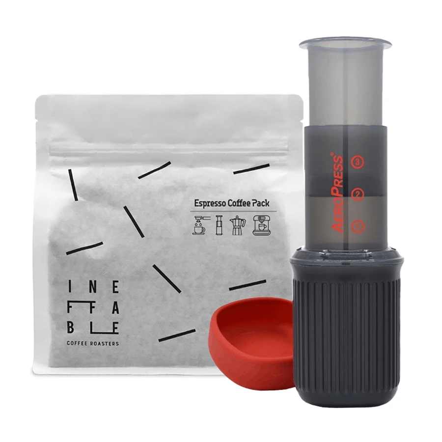 Pack AeroPress Go 1 Pack de paquete de 250 gramos de café de especialidad y AeroPress Go