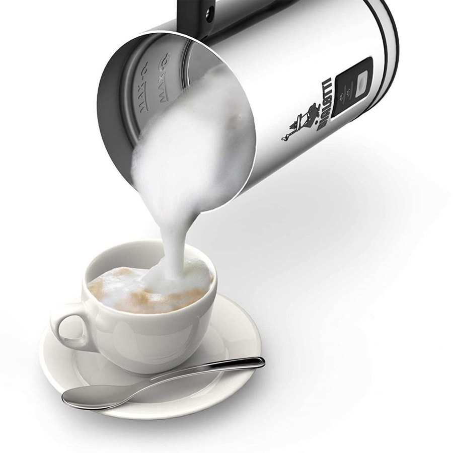 Espumador de Leche Eléctrico Bialetti MK01 - Acero Inox 3 Espuma de leche con espumador de leche eléctrico Bialetti MK01