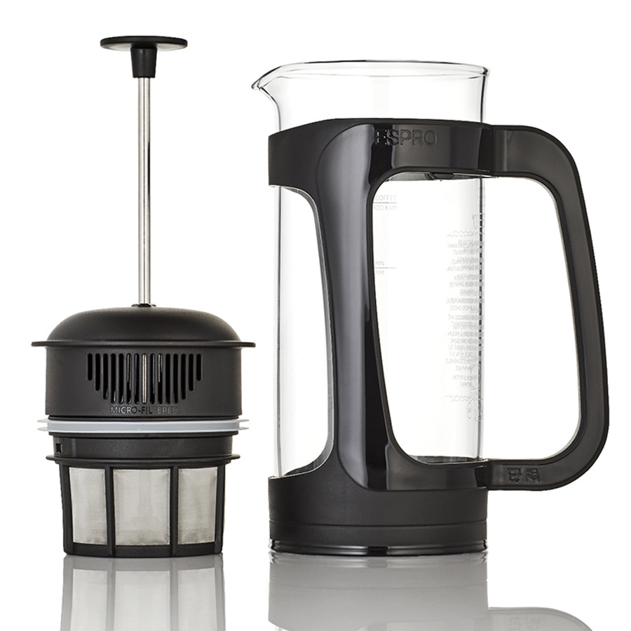 French Press P3 ESPRO 950 ml 2 French Press de cristal para café de especialidad de la marca ESPRO modelo P3