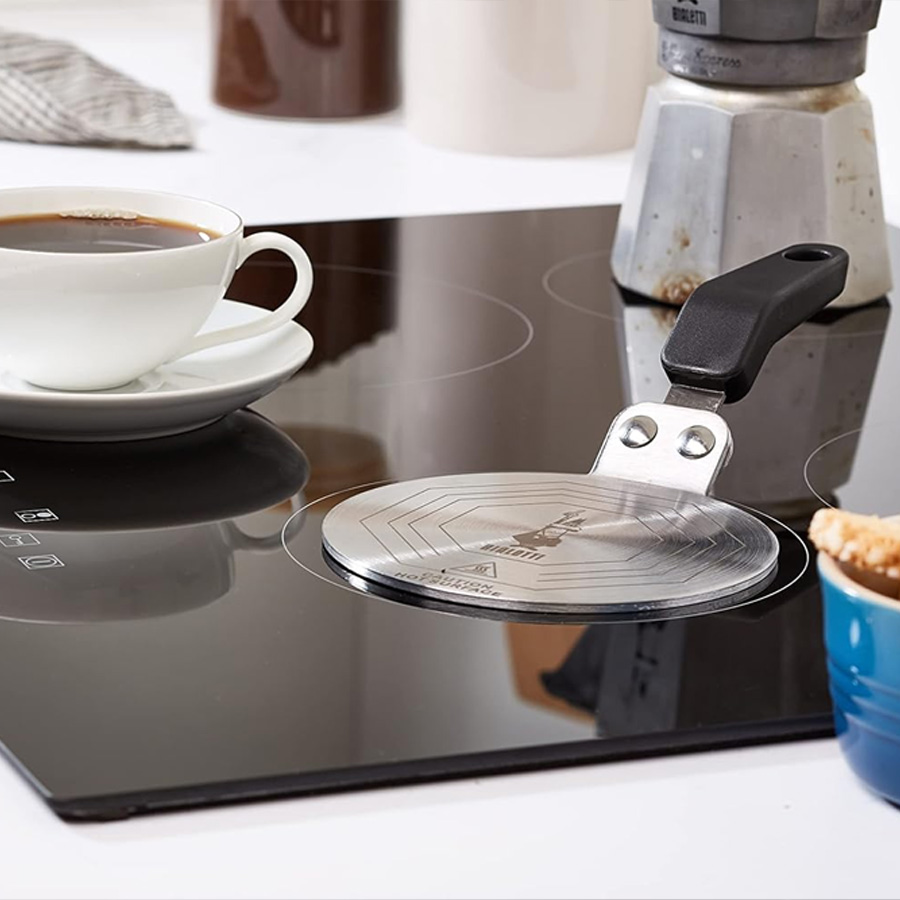 Adaptador Placa Inducción Bialetti - Cafeteras 4 Plato adaptador para vitrocerámica de inducción de la marca Bialetti para cafeteras italianas