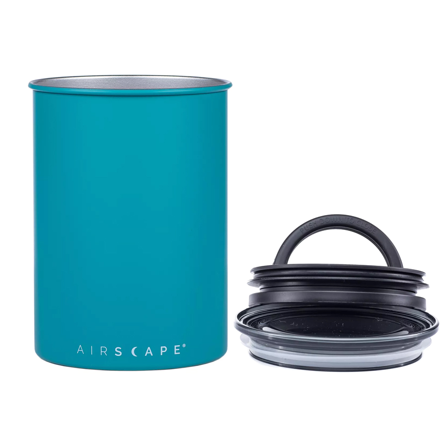 Airscape - Recipiente hermético café 2 Recipiente hermético para guardar café al vacío con tapa de la marca Airscape con capacidad para 500 gramos de café