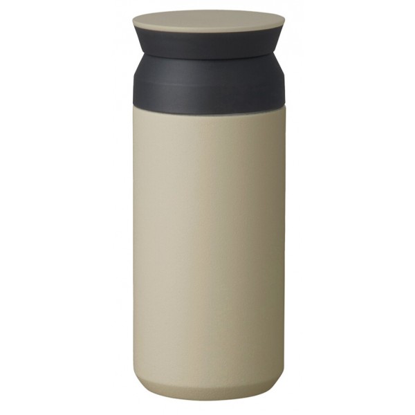 Vaso térmico de viaje marca kinto color beige