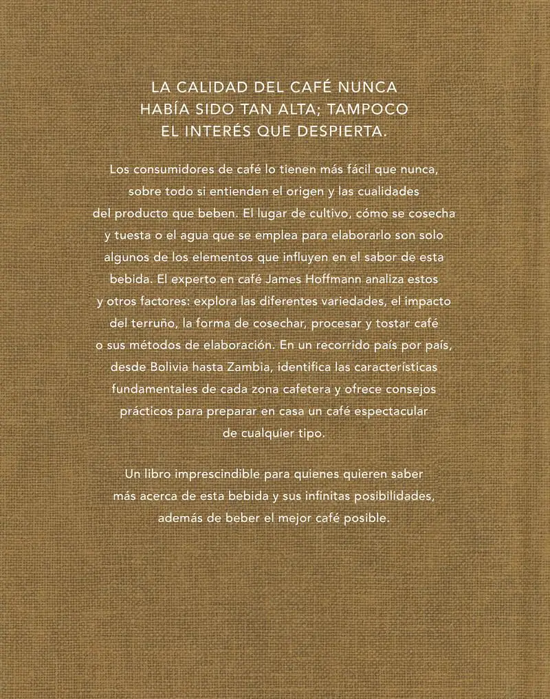 Atlas mundial del café 2 Reverso del libro Atlas del café